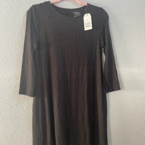 Time and Tru Black dress, small